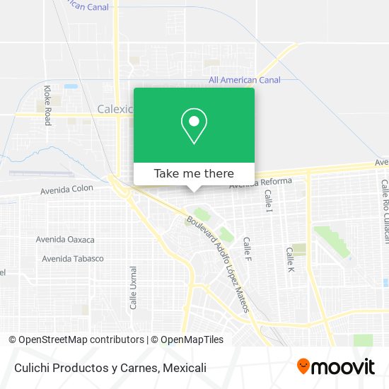 Culichi Productos y Carnes map