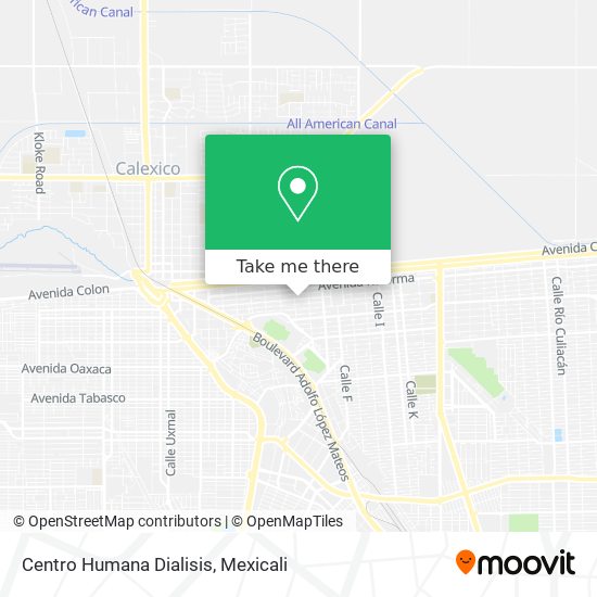 Centro Humana Dialisis map