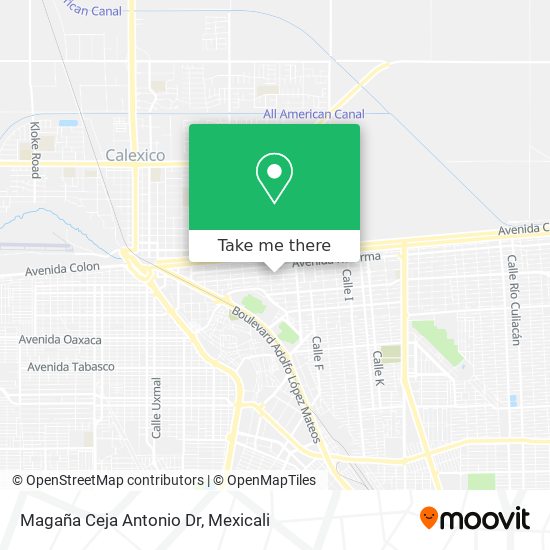 Magaña Ceja Antonio Dr map