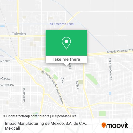 Mapa de Impac Manufacturing de México, S.A. de C.V.
