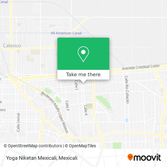 Yoga Niketan Mexicali map