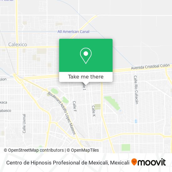 Centro de Hipnosis Profesional de Mexicali map