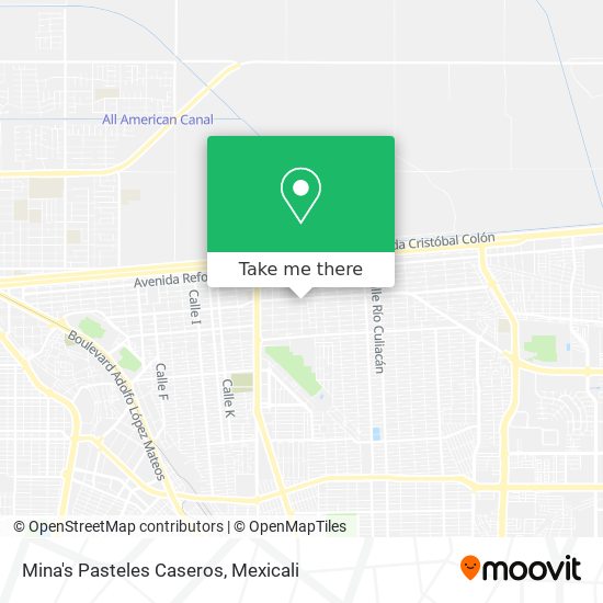 Mina's Pasteles Caseros map