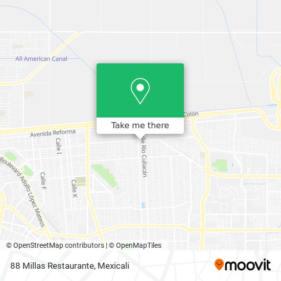 88 Millas Restaurante map