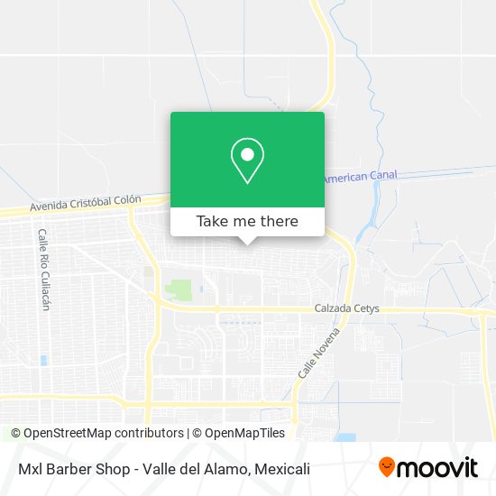 Mapa de Mxl Barber Shop - Valle del Alamo