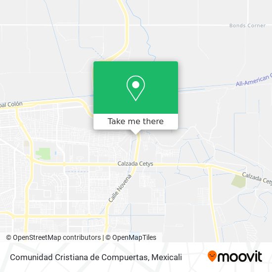 Comunidad Cristiana de Compuertas map