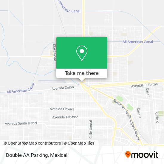 Double AA Parking map