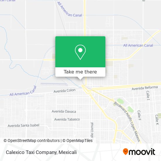 Mapa de Calexico Taxi Company