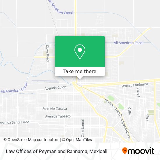 Law Offices of Peyman and Rahnama map