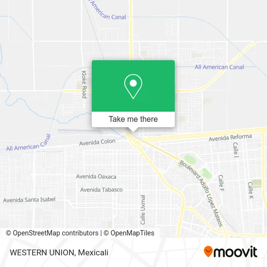 WESTERN UNION map