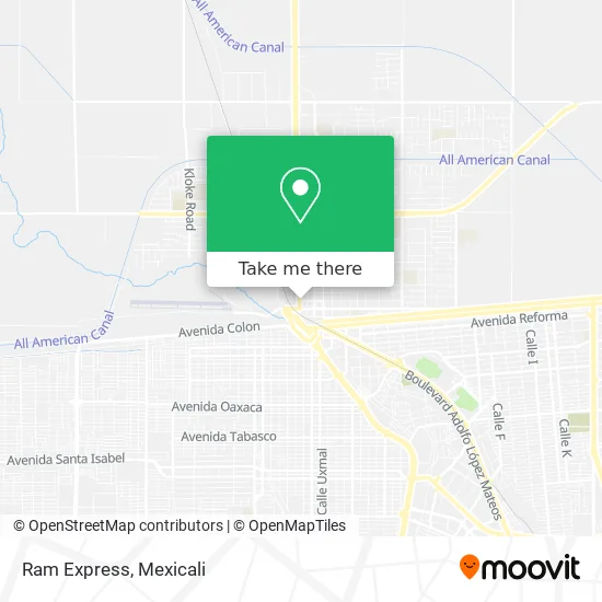 Ram Express map