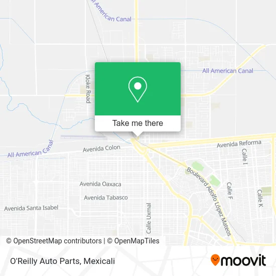 O'Reilly Auto Parts map