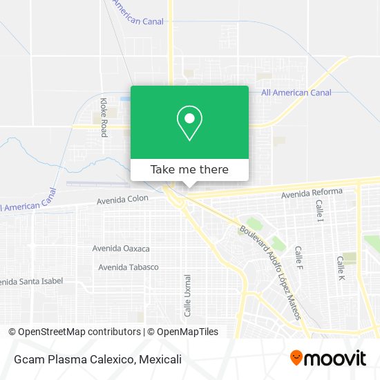 Gcam Plasma Calexico map