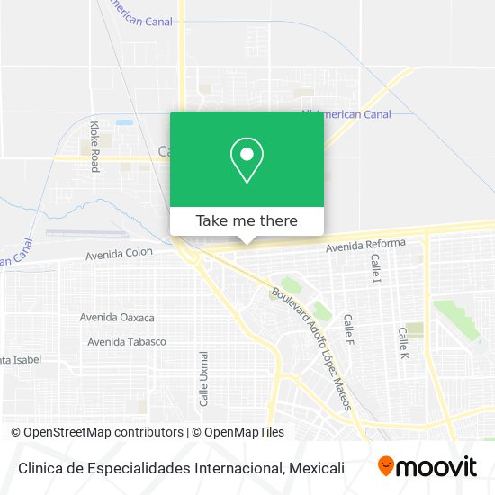 Clinica de Especialidades Internacional map