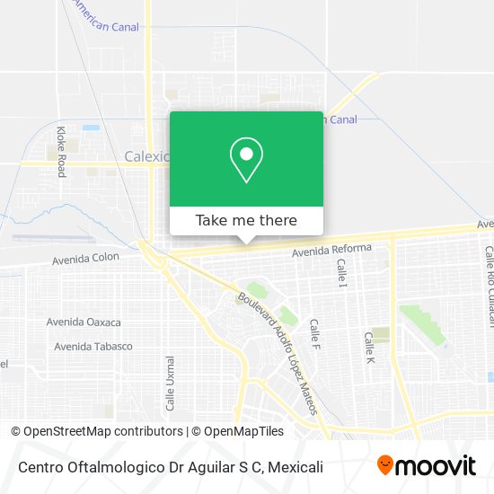 Centro Oftalmologico Dr Aguilar S C map