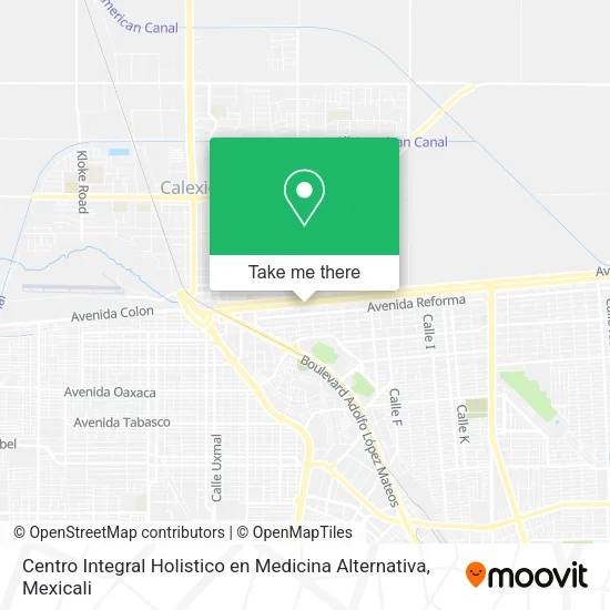Mapa de Centro Integral Holistico en Medicina Alternativa