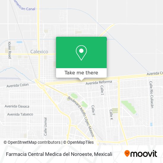 Farmacia Central Medica del Noroeste map