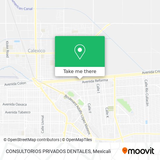 CONSULTORIOS PRIVADOS DENTALES map