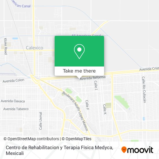 Mapa de Centro de Rehabilitacion y Terapia Física Medyca