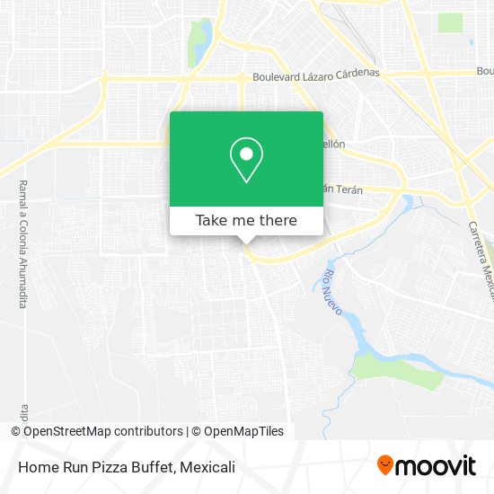 Home Run Pizza Buffet map
