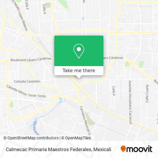 Calmecac Primaria Maestros Federales map