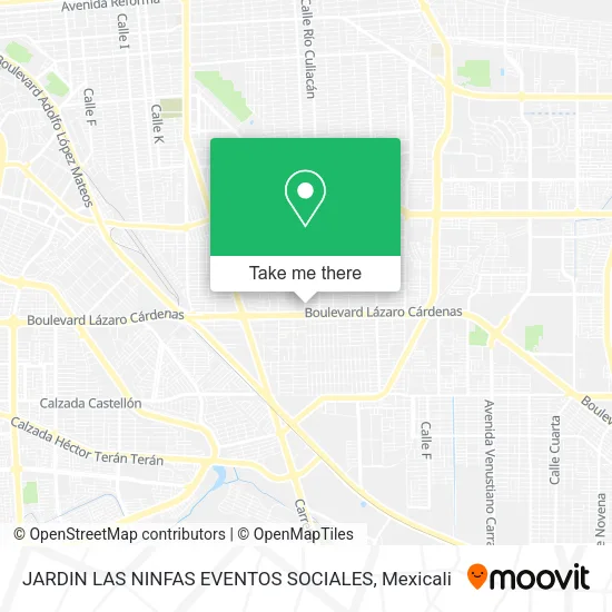 JARDIN LAS NINFAS EVENTOS SOCIALES map