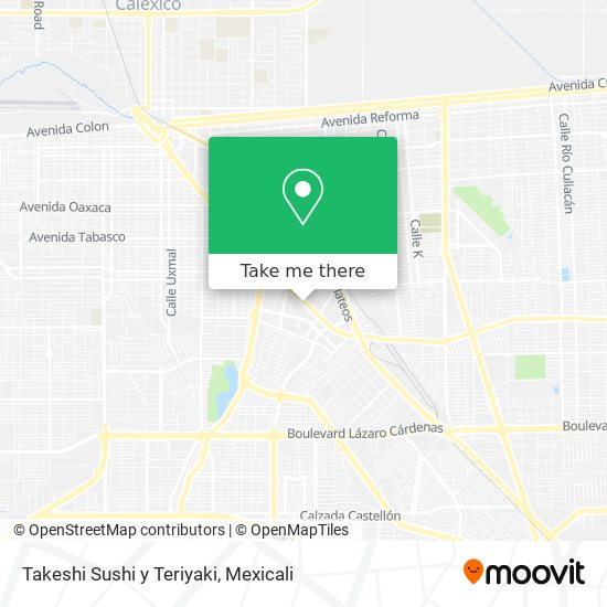 Takeshi Sushi y Teriyaki map