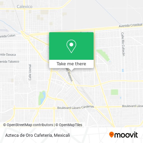 Azteca de Oro Cafetería map