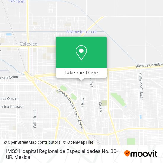 IMSS Hospital Regional de Especialidades No. 30-UR map