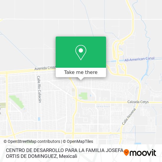 CENTRO DE DESARROLLO PARA LA FAMILIA JOSEFA ORTIS DE DOMINGUEZ map