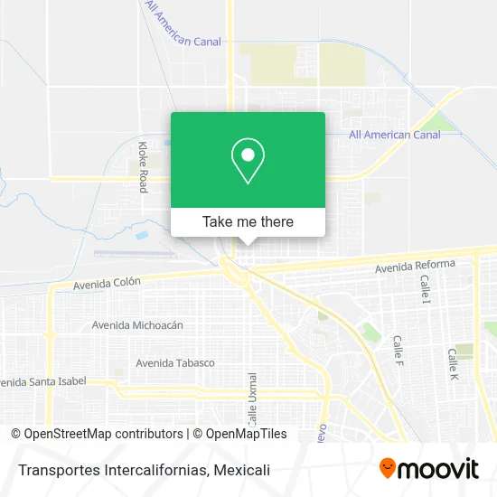 ¿Cómo llegar a Transportes Intercalifornias en Mexicali en autobús?