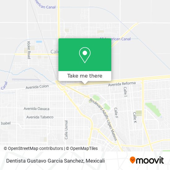 Mapa de Dentista Gustavo Garcia Sanchez