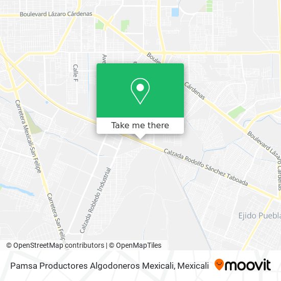 Pamsa Productores Algodoneros Mexicali map
