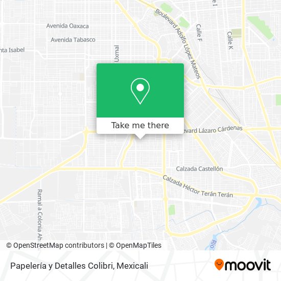 Papelería y Detalles Colibri map