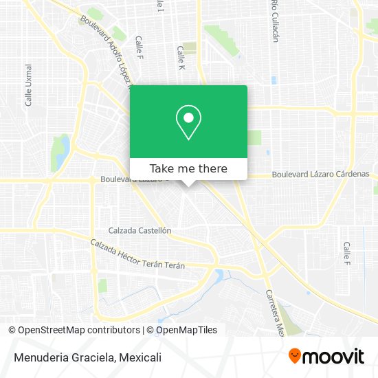 Mapa de Menuderia Graciela