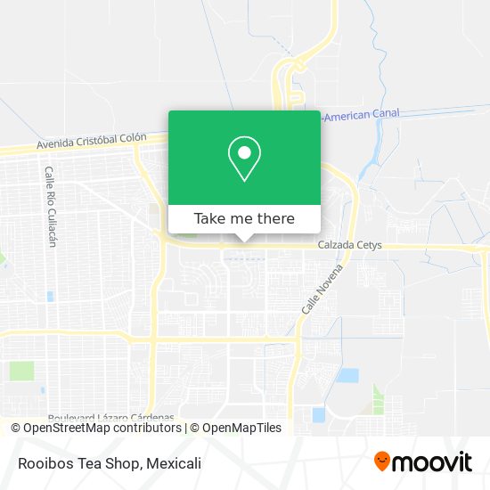 Mapa de Rooibos Tea Shop