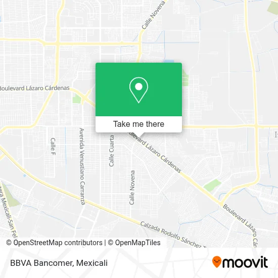 BBVA Bancomer map