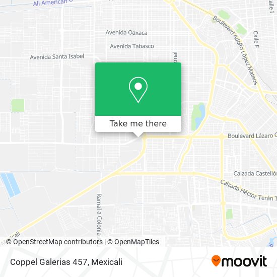 Coppel Galerias 457 map