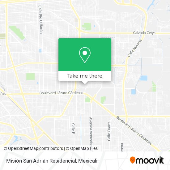 Misión San Adrián Residencial map