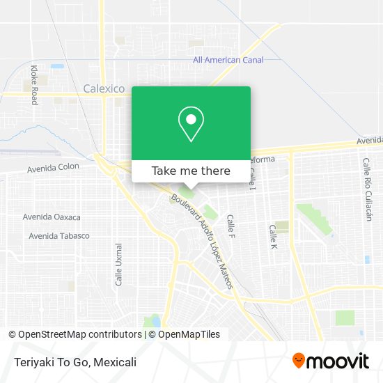 Teriyaki To Go map