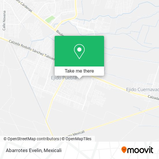 Abarrotes Evelin map