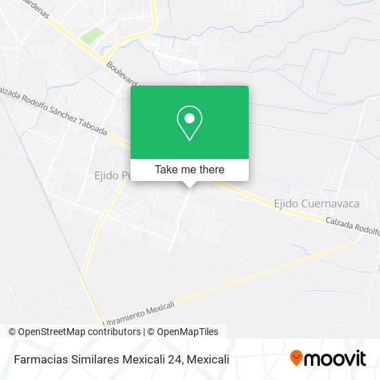 Farmacias Similares Mexicali 24 map