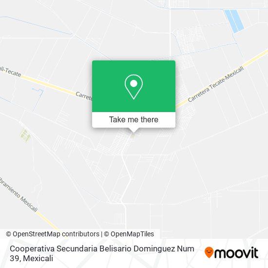 Mapa de Cooperativa Secundaria Belisario Dominguez Num 39