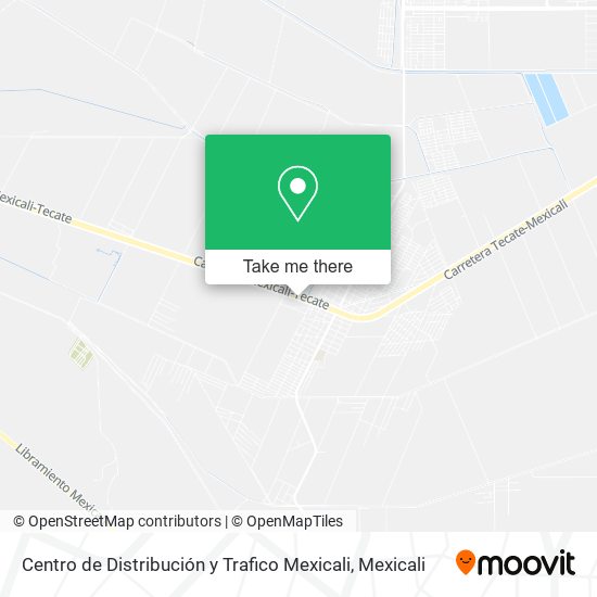 Centro de Distribución y Trafico Mexicali map