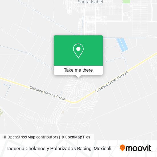 Taqueria Cholanos y Polarizados Racing map