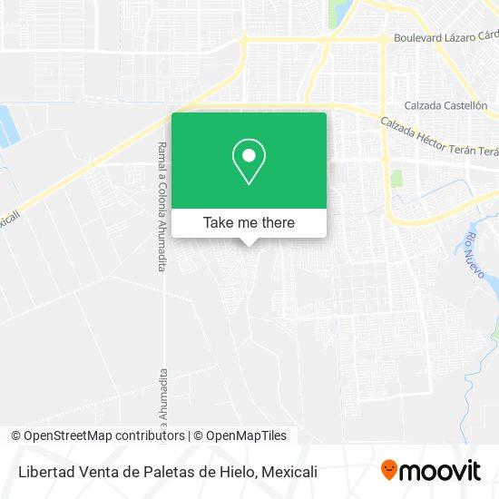 Libertad Venta de Paletas de Hielo map