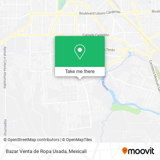 Bazar Venta de Ropa Usada map