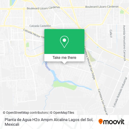 Planta de Agua H2o Ampm Alcalina Lagos del Sol map