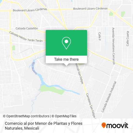 Comercio al por Menor de Plantas y Flores Naturales map