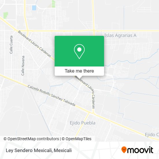 Ley Sendero Mexicali map